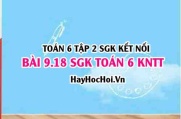 Bài 9.18 SGK Toán 6 tập 2 Kết nối tri thức